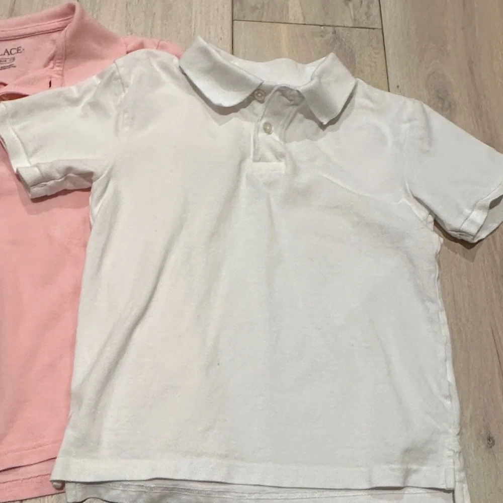 BUNDLE Pink and White Cotton Polo Set The Children's Place